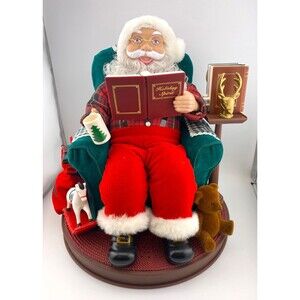 1999 AVON SANTA READ ME A STORY Animated Christmas Books WORKS COMPLETE w/Box